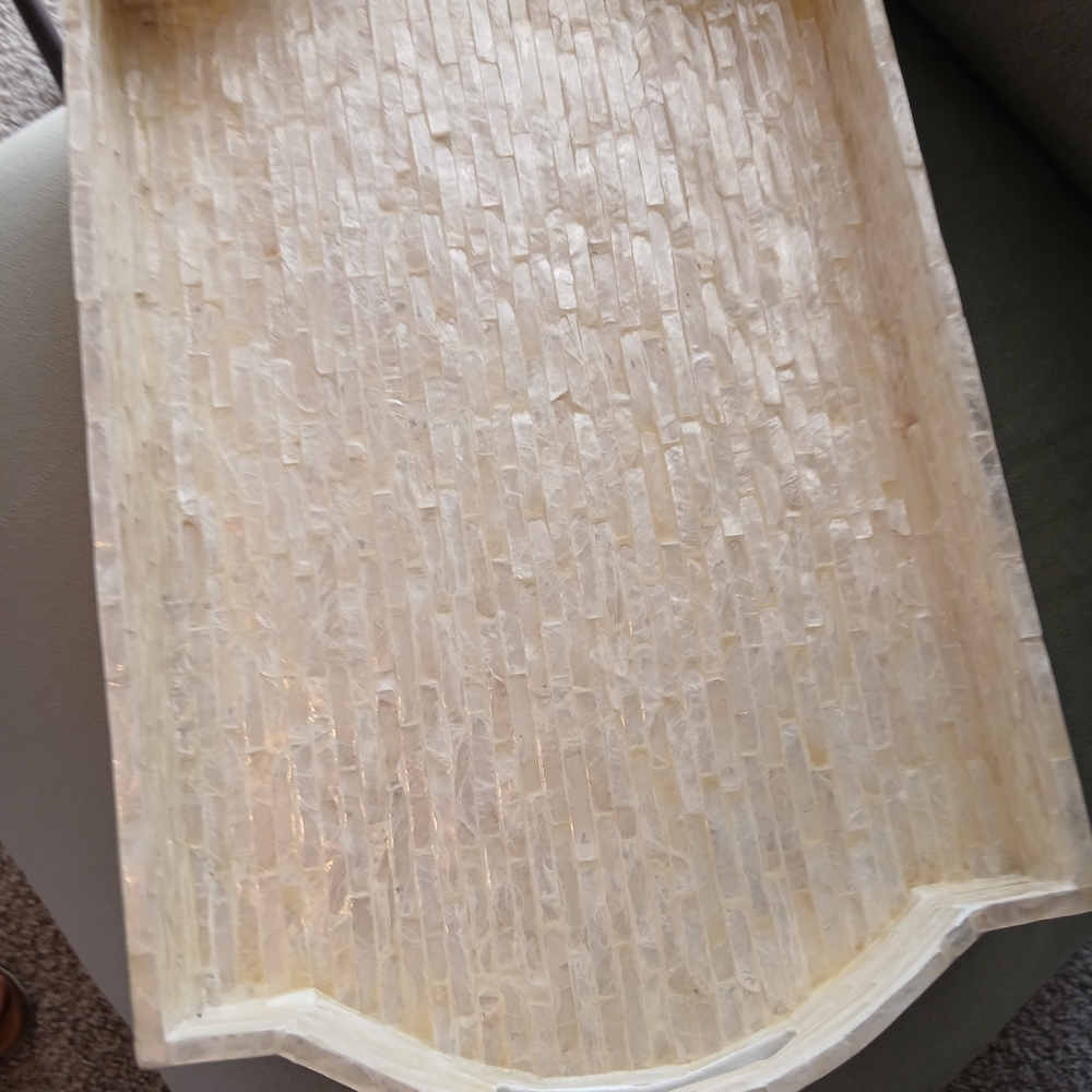 Elegant Cream Bath Tray